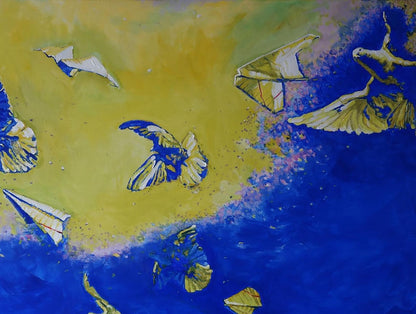 Oil painting Birds in the sky Anatoly Varvarov