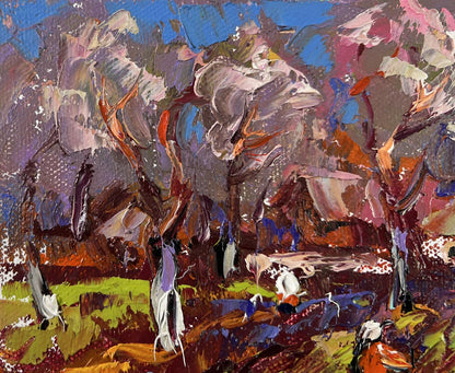 Vibrant Waking Garden Beds oil painting by Oleksiy Ivanyuk