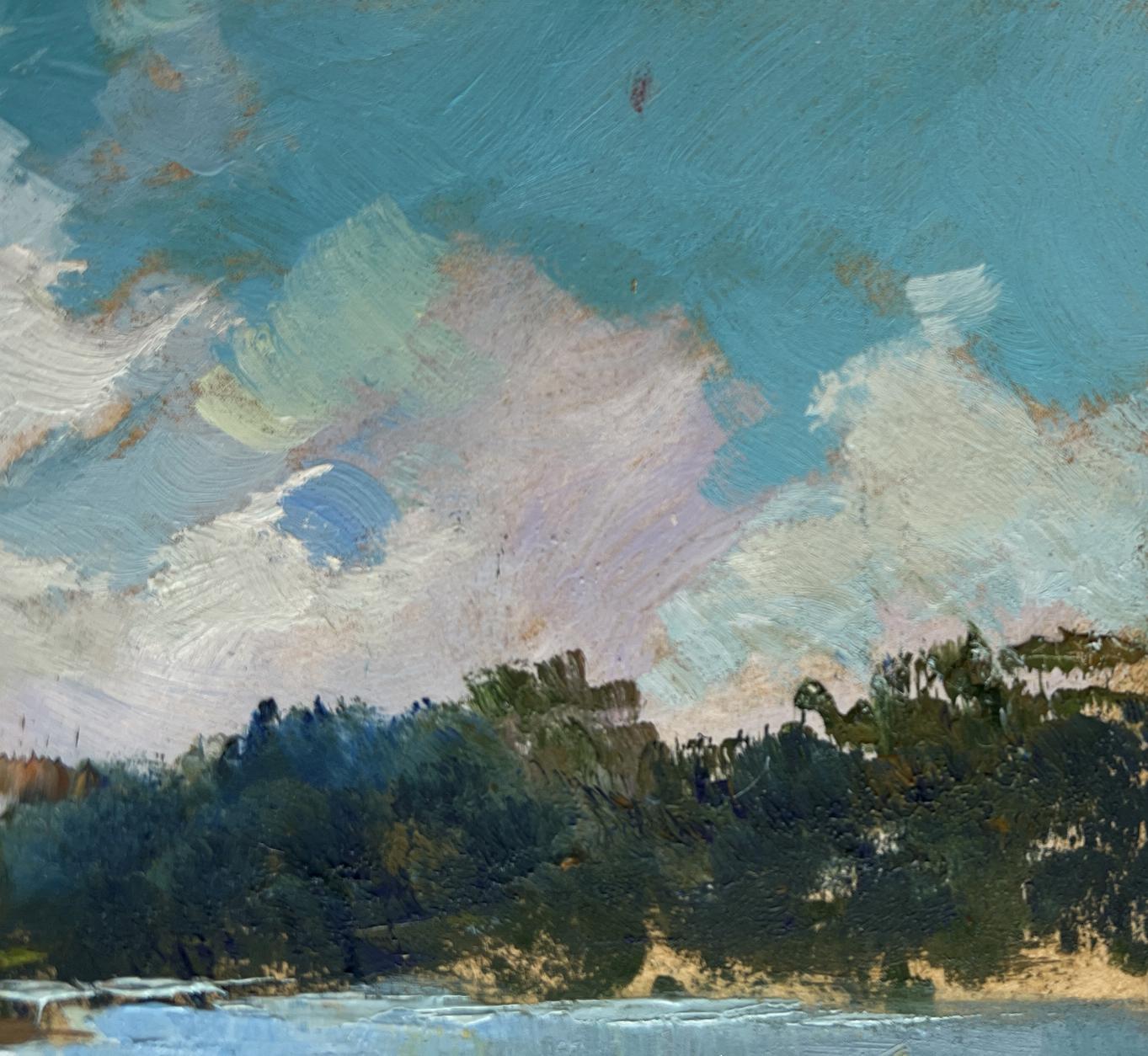 Oil painting Summer harmony of water and sky by Yuriy Suprunchuk