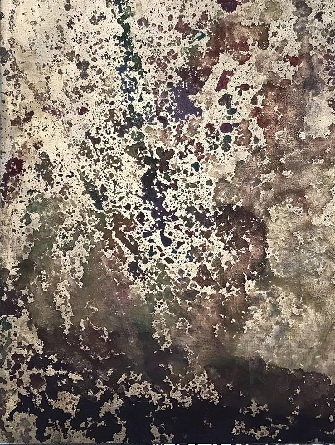 Abstract Think with Your Body acrylic painting by Olga Melezhik