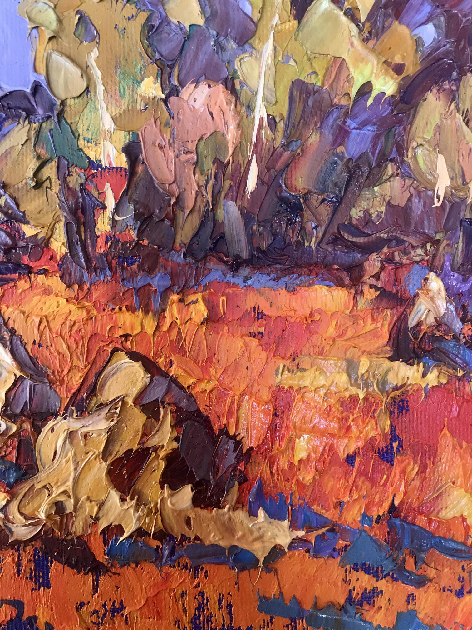Alex Ivanyuk's depiction of the vibrant colors in "Crimson Stubble"