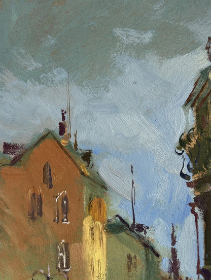 Oil painting Shadows of Old Venice by Yuriy Suprunchuk townscape