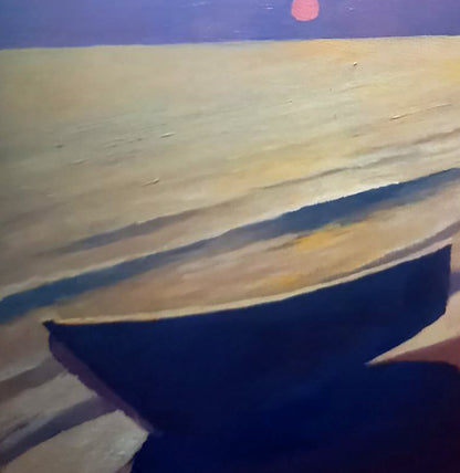Oil painting Evening on the shore by Alexander Strashevich