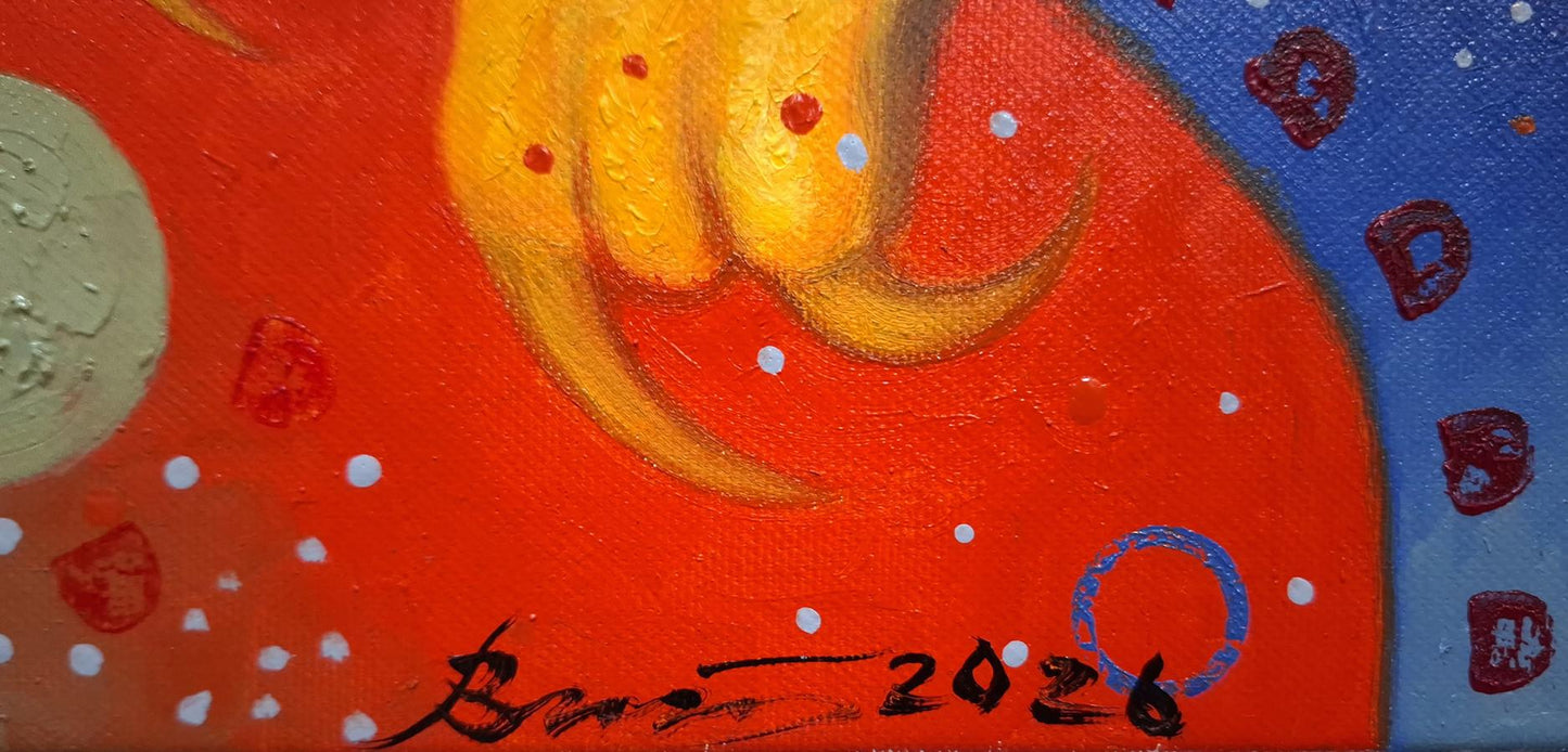 Oil painting Golden Chimera Sergey Voichenko