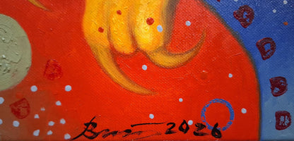 Oil painting Golden Chimera Sergey Voichenko