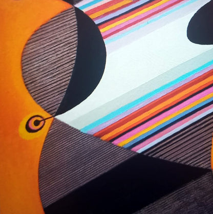 Oil painting Pulse by Alexander Strashevich: bold geometric shapes