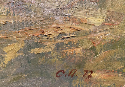 Oil painting Berdichev by Stanislav Petrashevsky textured canvas earthy tones