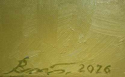 Oil painting Golden Chicken Sergey Voichenko