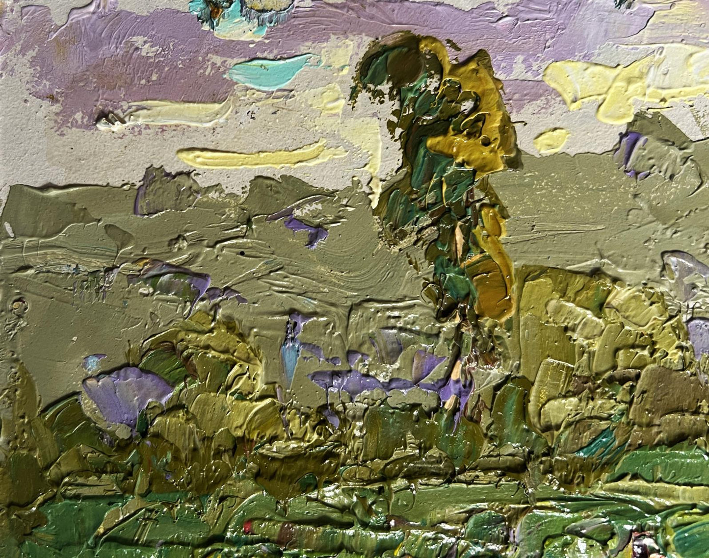 Oil painting Summer walk outside the village by Oleksiy Ivanyuk