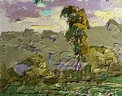 Oil painting Summer walk outside the village by Oleksiy Ivanyuk