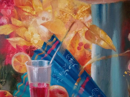 Abstract oil painting Autumn still life Anatoly Tarabanov