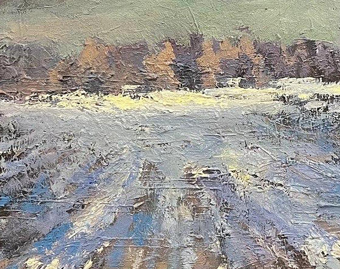 Oil painting Winter Nature Landscape Volodymyr Pashchenko Buy Modern Painting