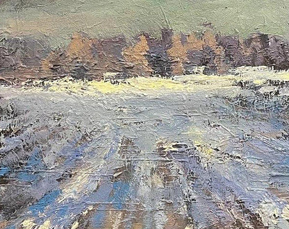 Oil painting Winter Nature Landscape Volodymyr Pashchenko Buy Modern Painting