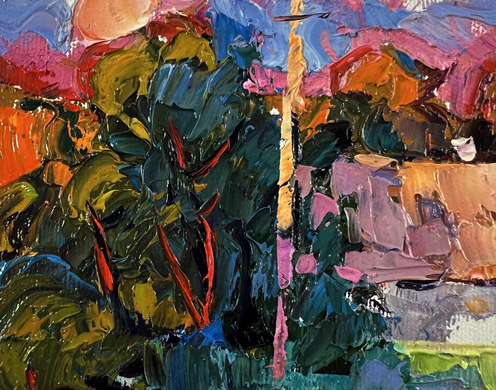 Vibrant impressionist oil painting Summer coolness by Oksana Ivanyuk