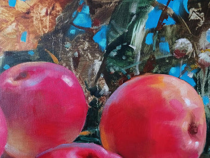Abstract oil painting Apples On The Snow Anatoly Tarabanov