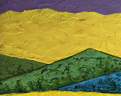 Vibrant Warm Sunset Evening oil painting by V. Zadorozhnya