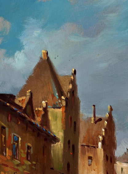 Oil painting of old Venice street by Yuriy Suprunchuk