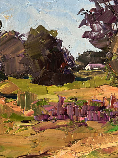 Impasto oil painting In the Summer Meadows by Boris Serdyuk