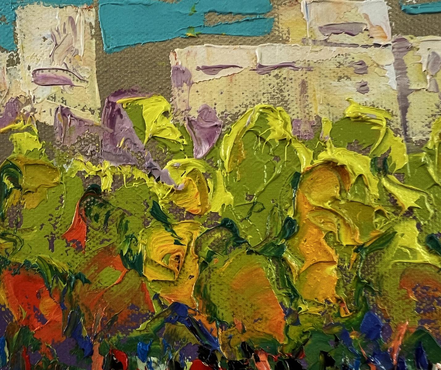 Vibrant impressionist oil painting Morning city by Oleksiy Ivanyuk