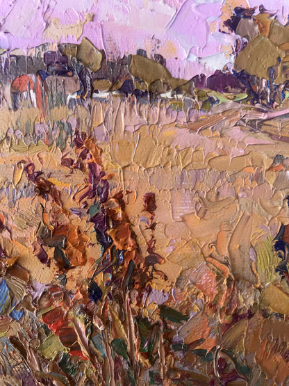 Village Autumn Landscape 
