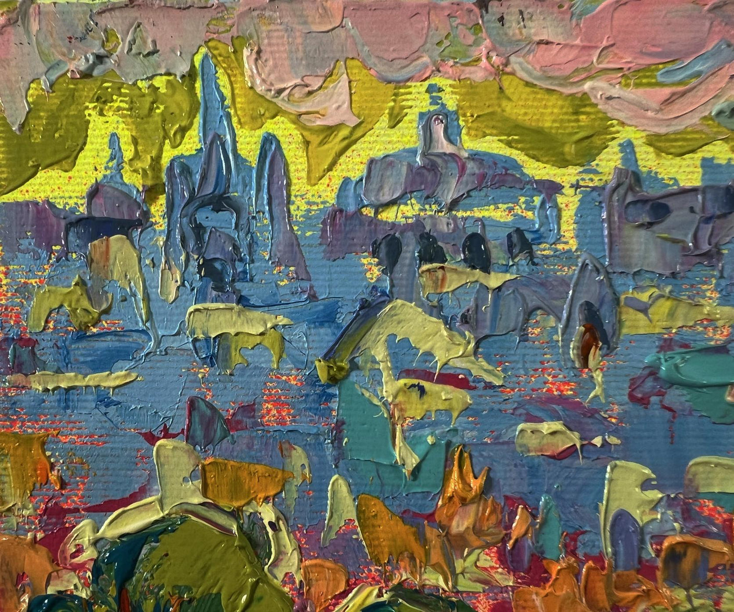 Vibrant Dynamics of the Solar City oil painting by Oleksiy Ivanyuk