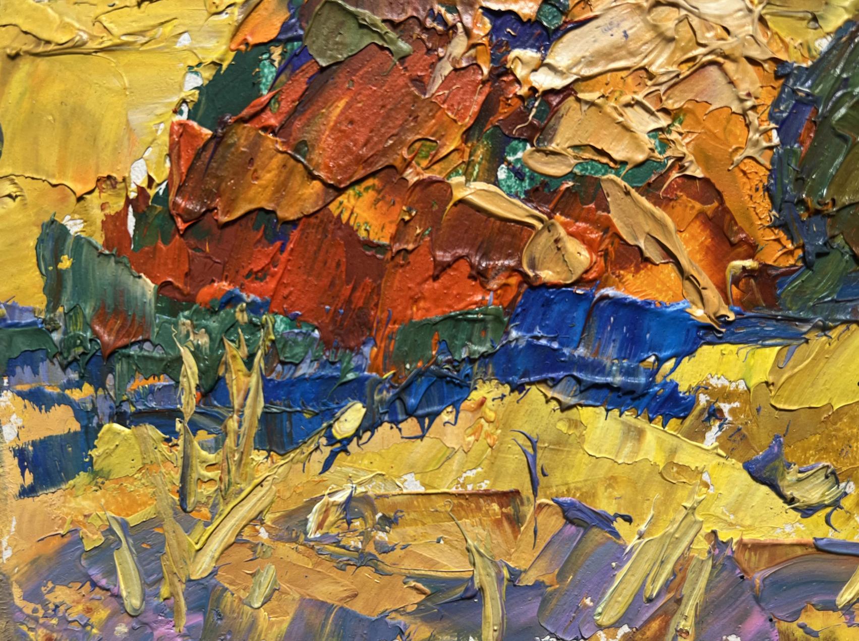 Vibrant impressionist oil painting In a Sunny Field by Oleksiy Ivanyuk