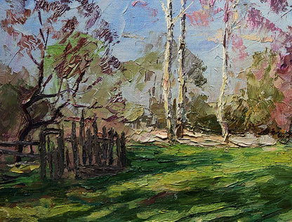 Oil painting Outskirts Serdyuk Boris Petrovich