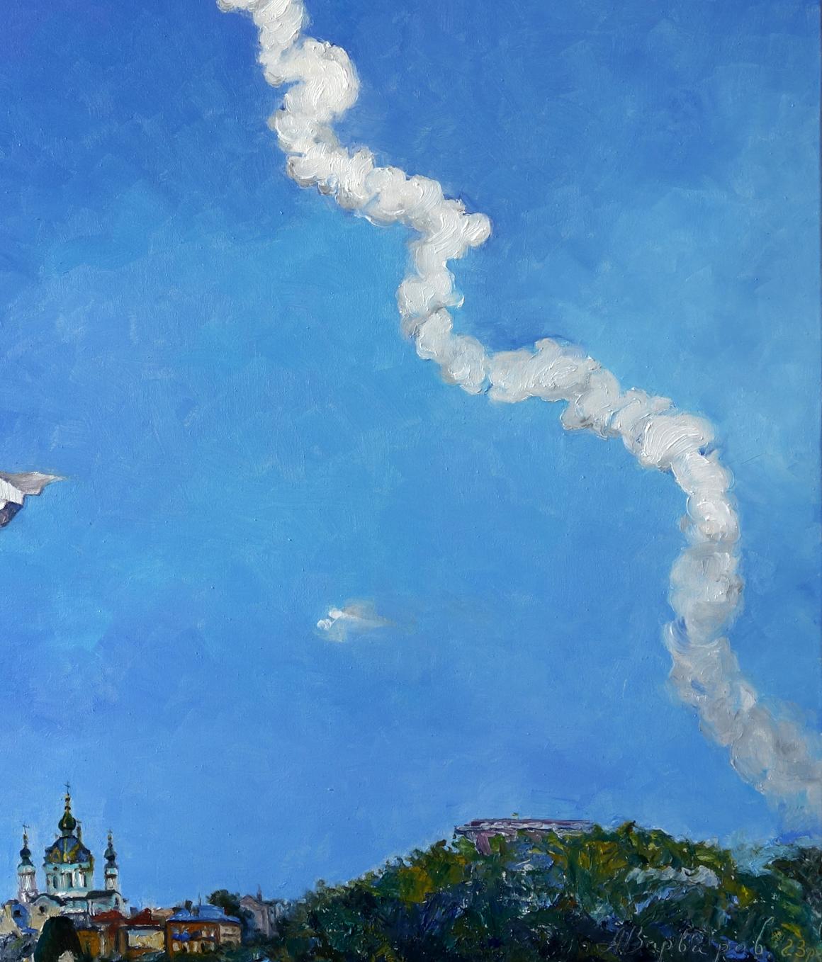Oil painting St. Andrew's Church in the Capital Anatoly Varvarov