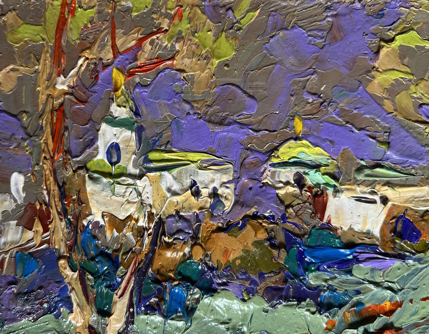 Vibrant impasto oil painting Amazing Evening by Oleksiy Ivanyuk
