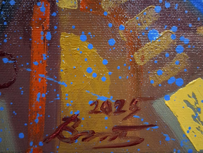 Oil painting Ultramarine Doctor Sergey Voichenko