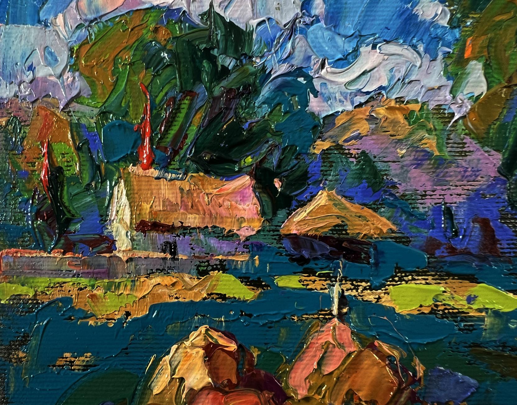 Vibrant impressionist oil painting Morning Country Breeze by Oleksiy Ivanyuk