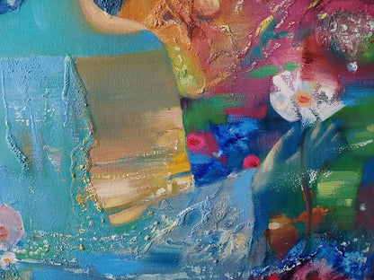 Abstract oil painting Aqua Vita Anatoly Tarabanov