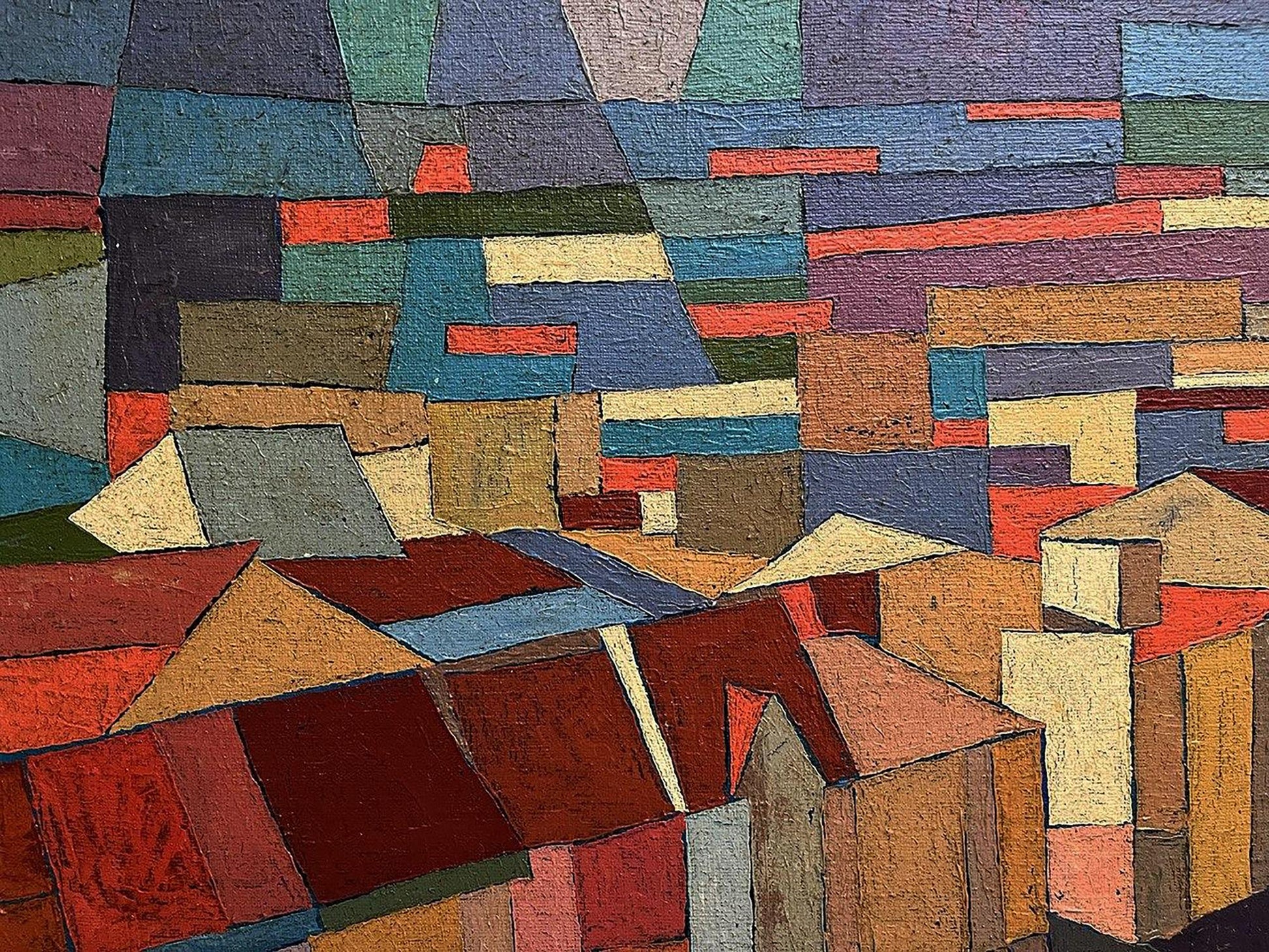 Oil painting Abstract Cityscape Serhiy Kovalev