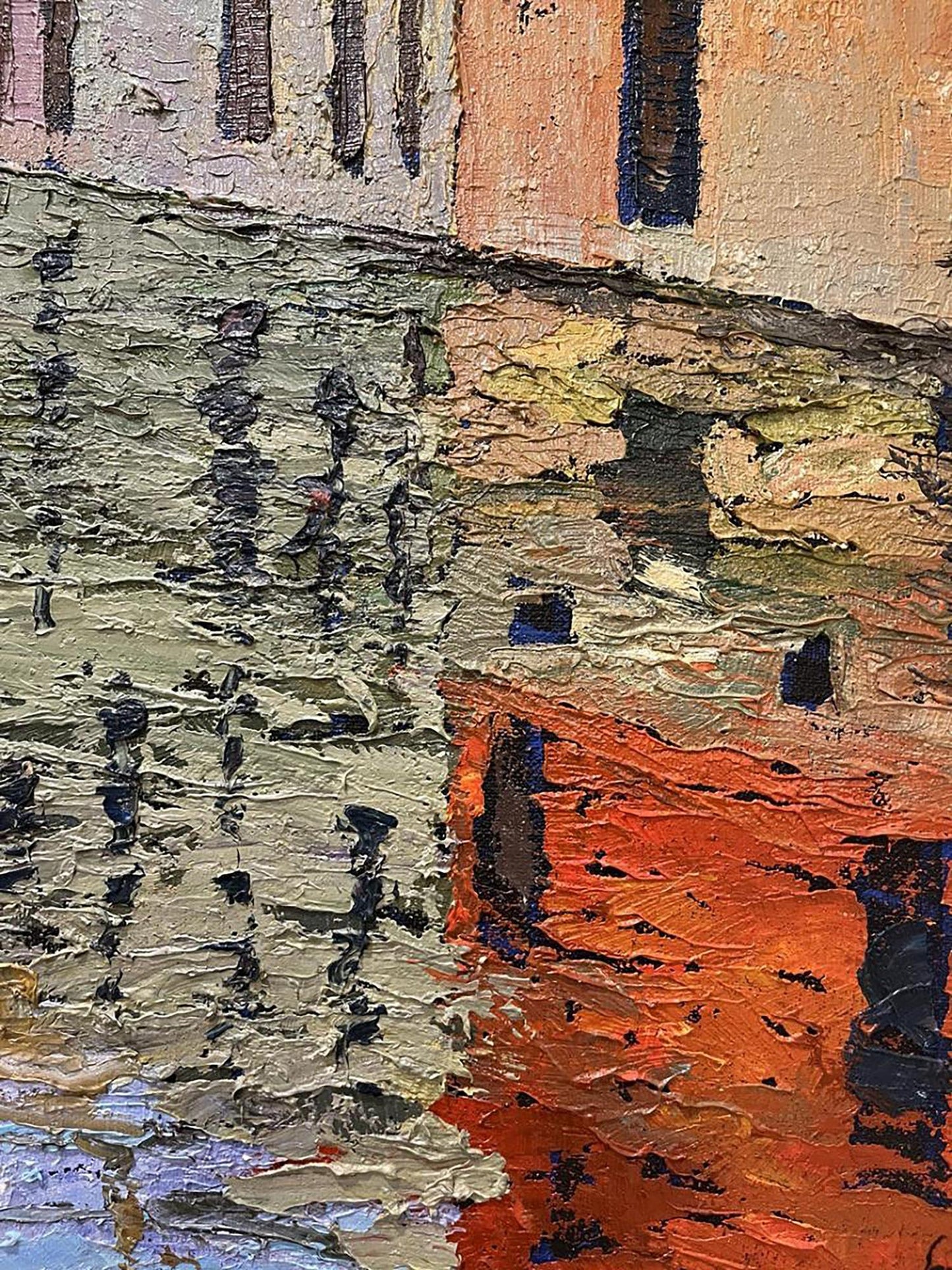 Oil painting City Contemporary Art  Serhiy Kovalev