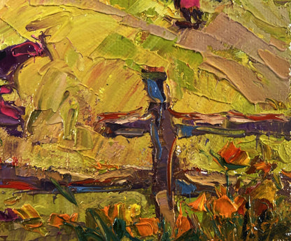 Vibrant impressionist oil painting The Tenderness of Dawn by Oksana Ivanyuk