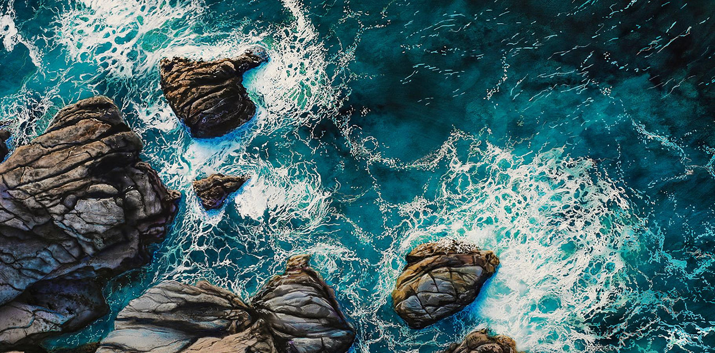 Acrylic painting Meeting Of Elements Johannes Wessmark