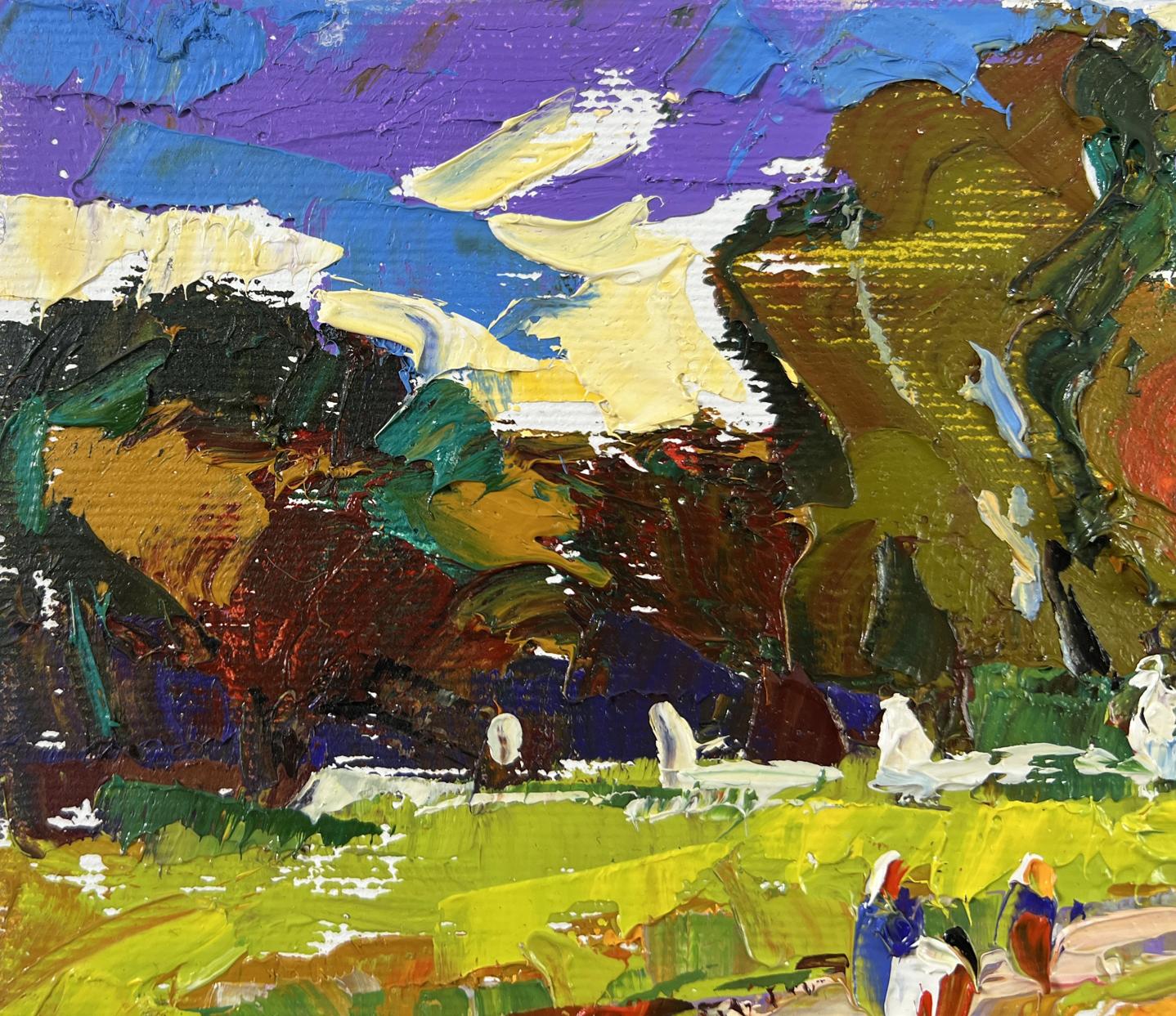 Vibrant impressionistic oil painting In the Evening Calm by Oleksiy Ivanyuk
