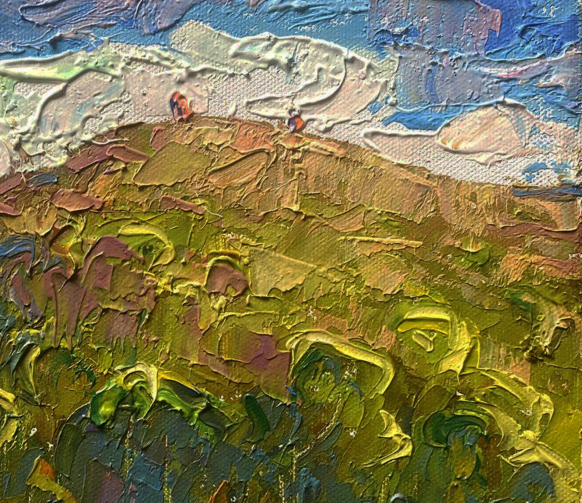 Oil painting A path at the foot of the mountains by Oleksiy Ivanyuk