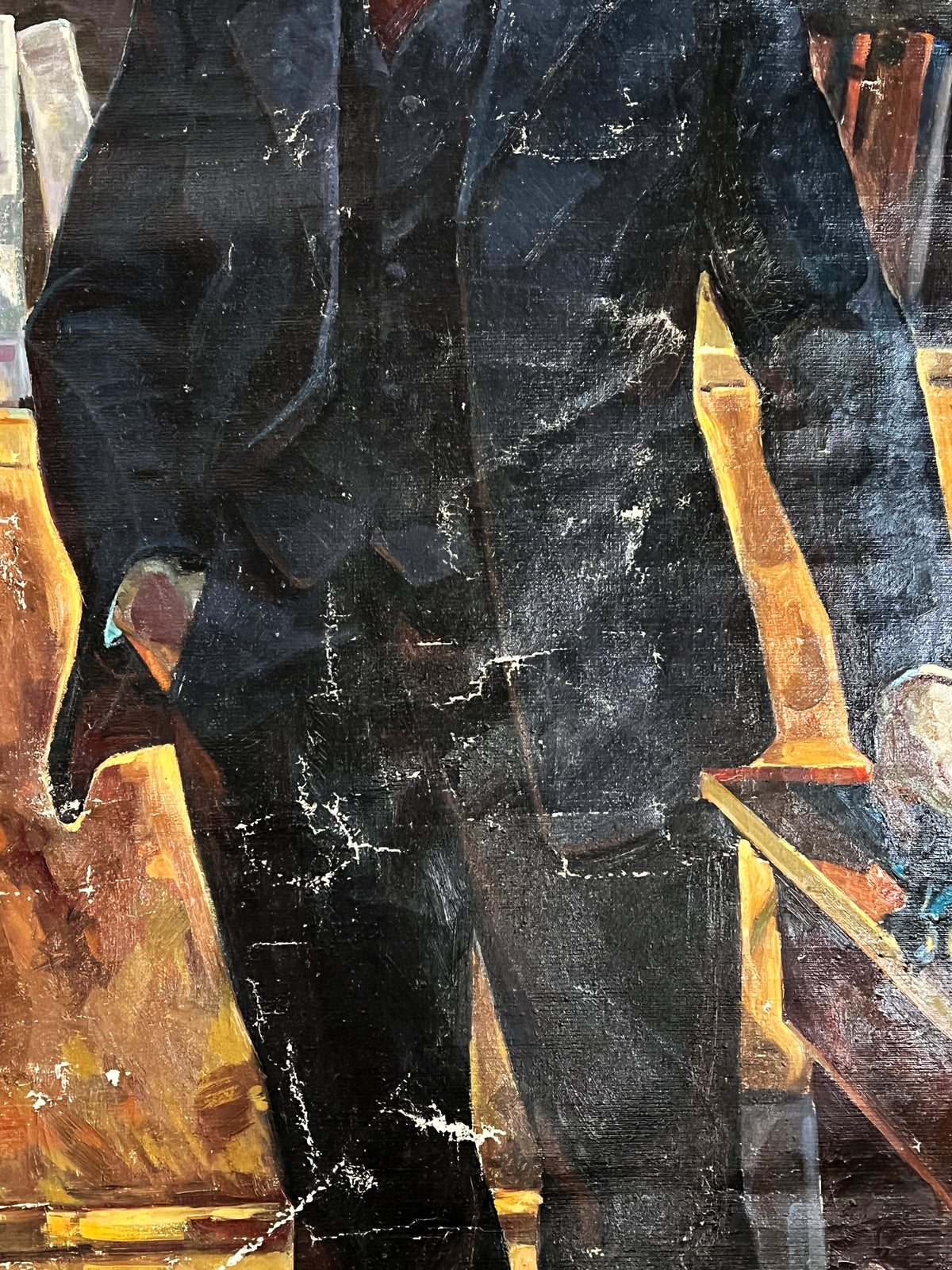 Oil painting Portrait of Lenin in his office Shingur Victor