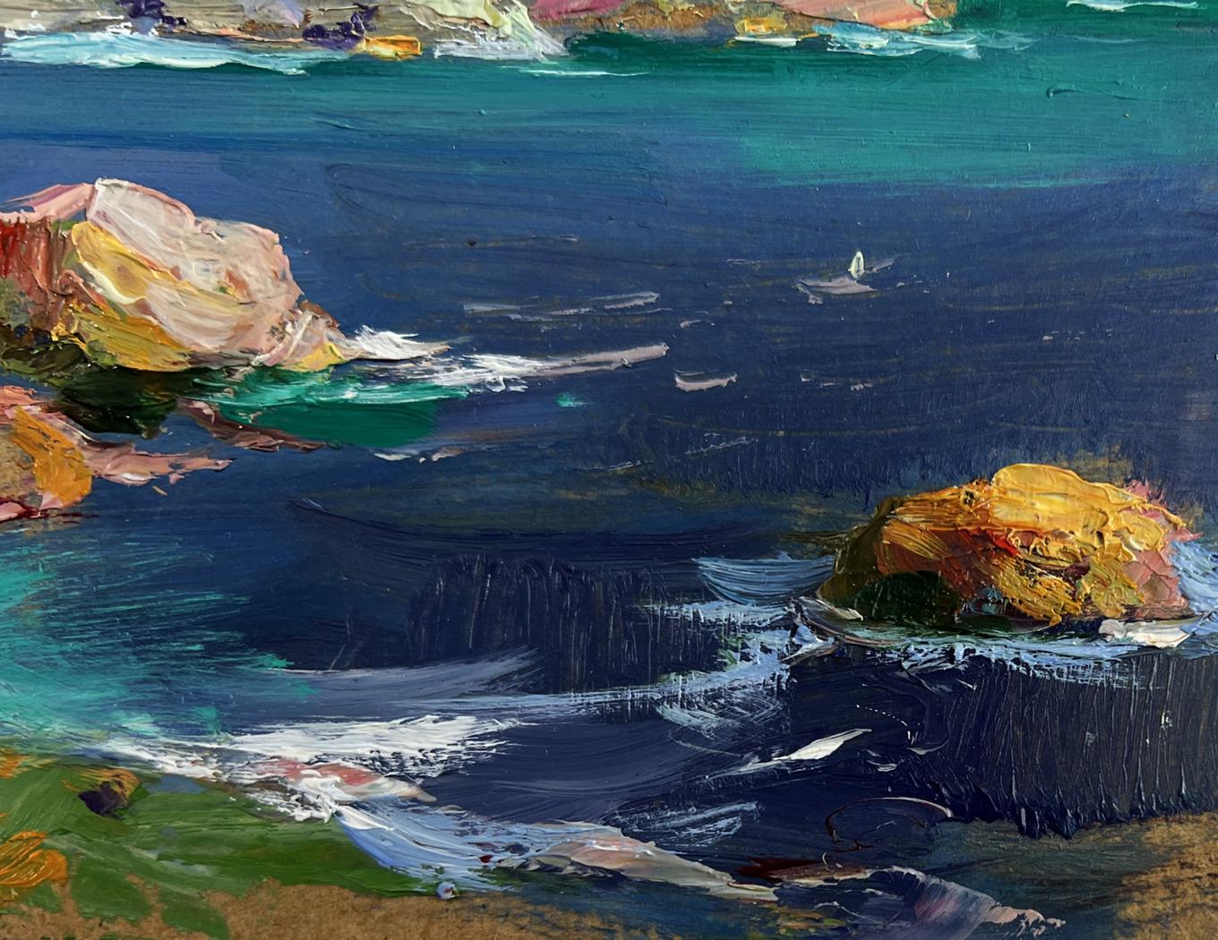 Vibrant impressionist seascape oil painting by Yuriy Suprunchuk