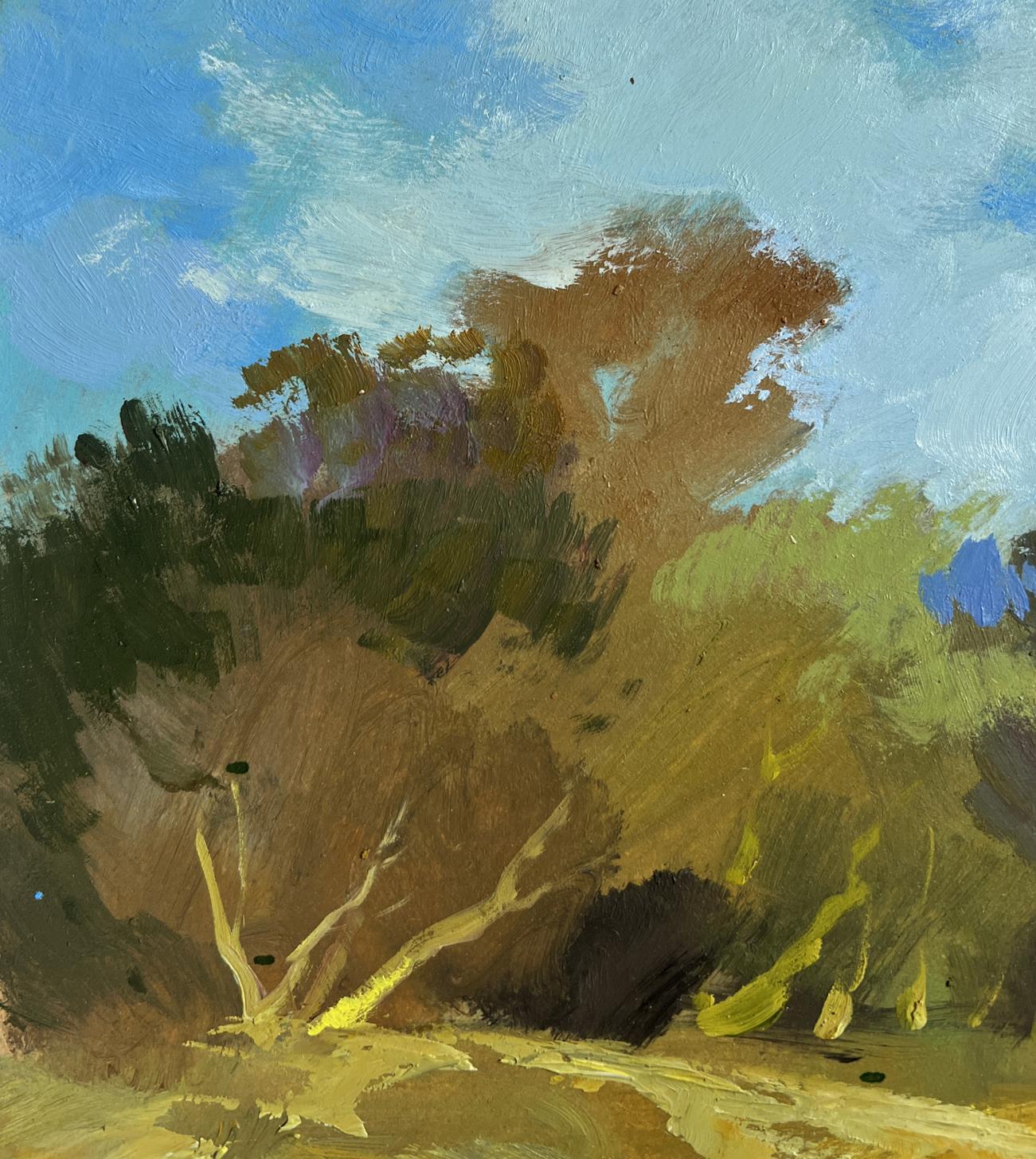 Textured oil painting of Summer day in the outback by Yuriy Suprunchuk