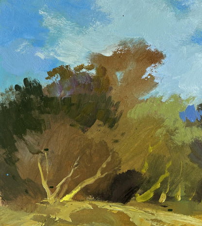 Textured oil painting of Summer day in the outback by Yuriy Suprunchuk