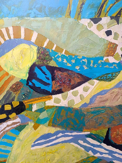 Oil painting Dark day by Tatyana Shulyak with vibrant textured brushstrokes