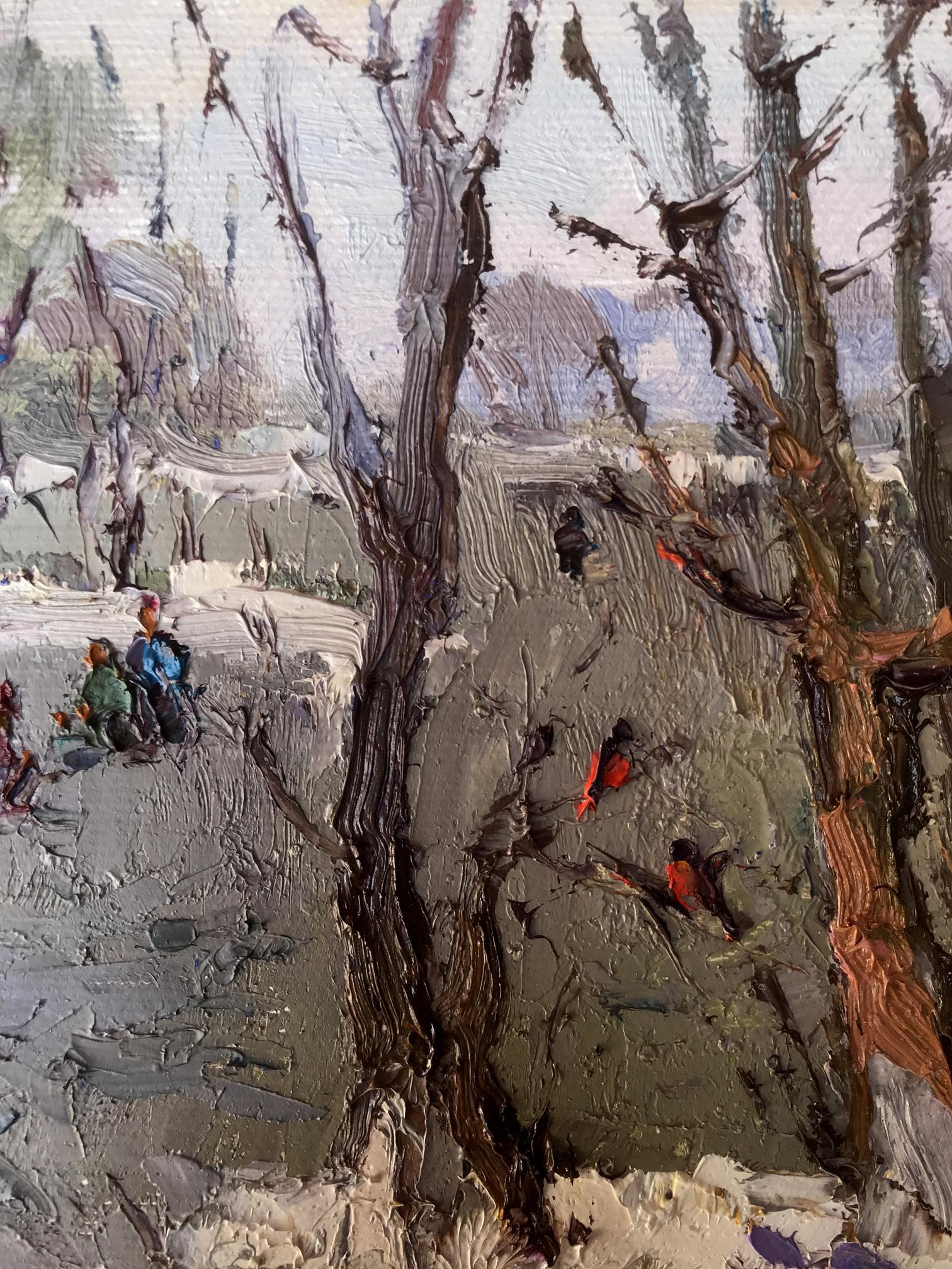 Winter River Landscape 