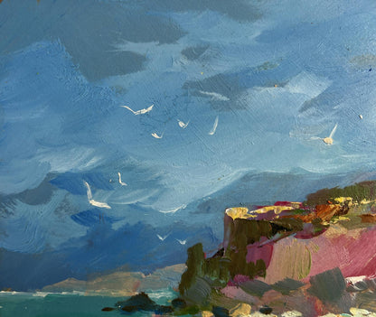 Vibrant impressionist oil painting After the Sea Storm by Yuriy Suprunchuk