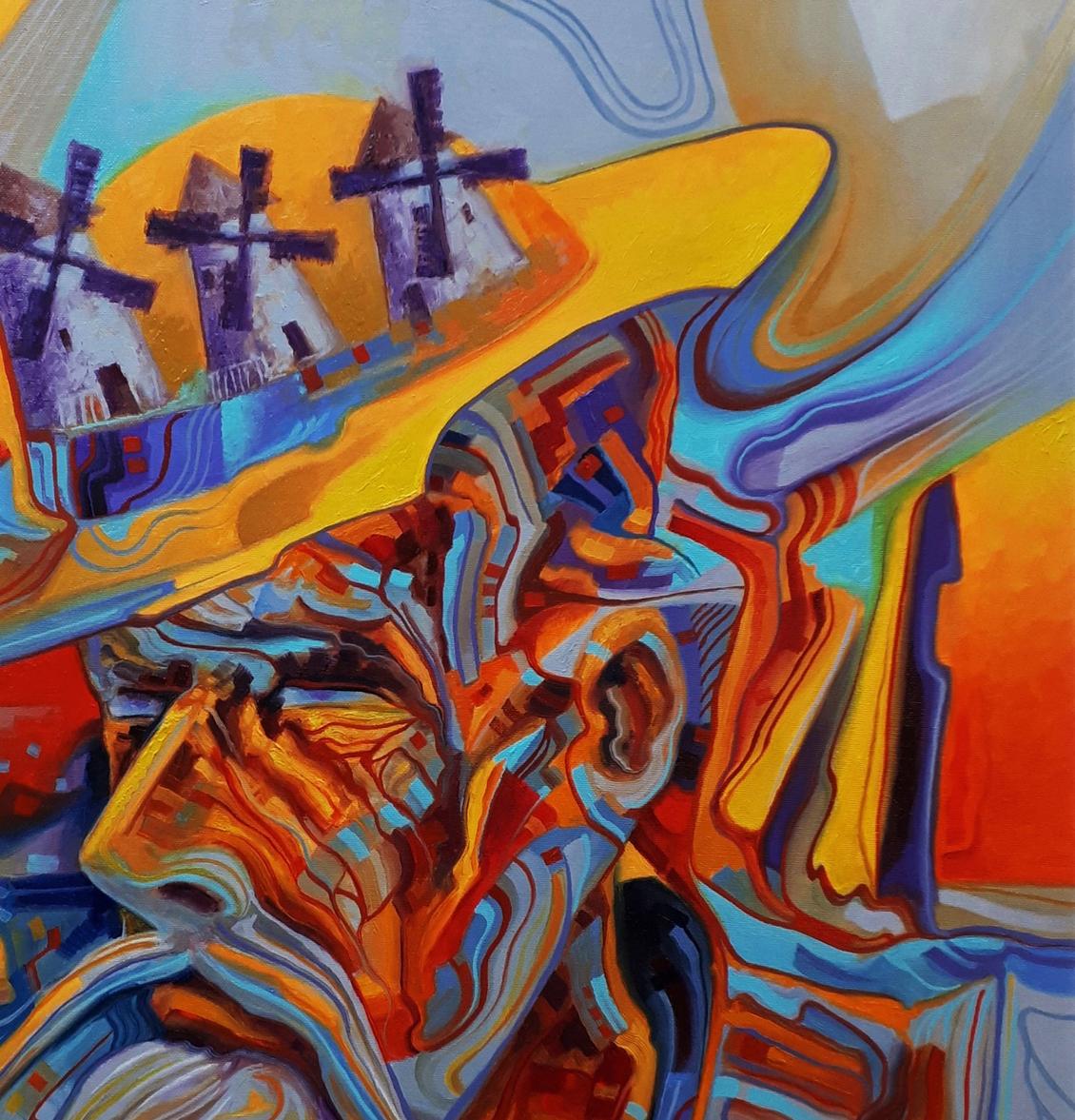 Vibrant Thoughts of Don Quixote oil painting by Sergiy Voichenko