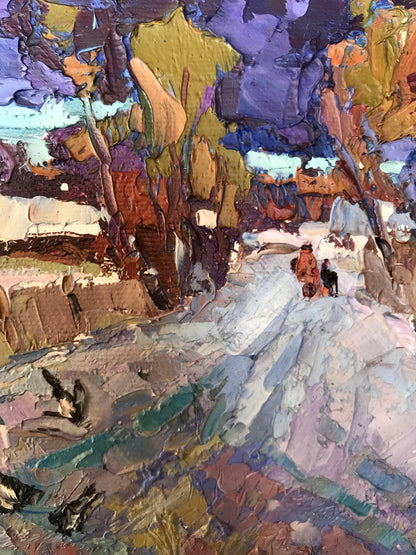 Winter Village landscape 