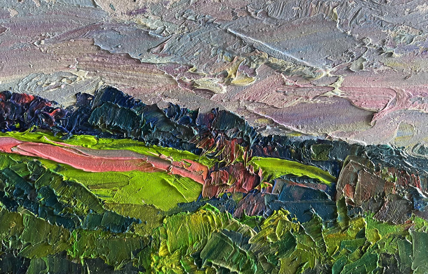 Oil painting of summer meadows and forests by Boris Serdyuk