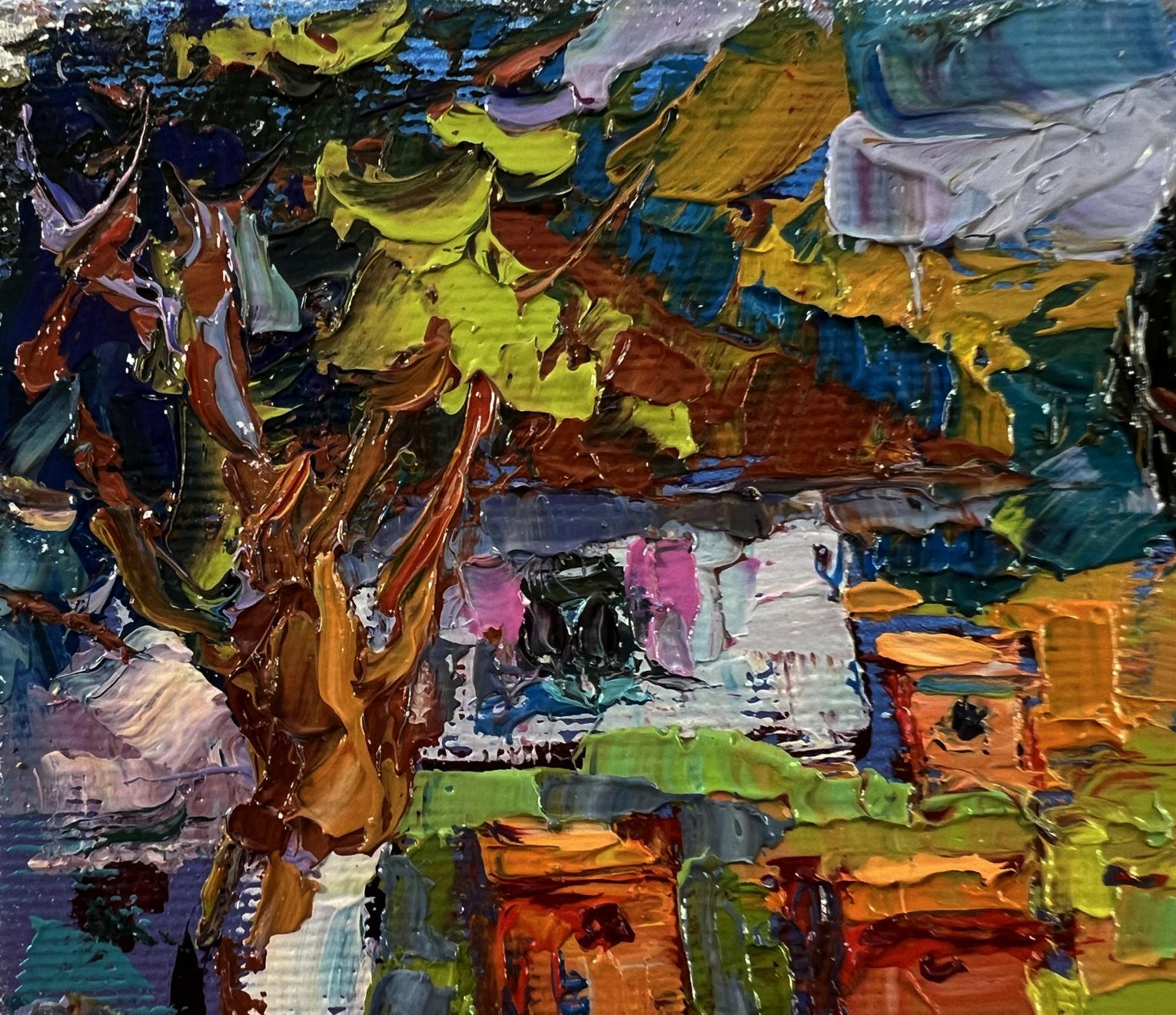 Oil painting Summer day in the village by Oksana Ivanyuk