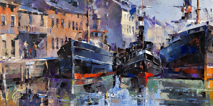 Vibrant impressionist oil painting Morning Glow by Volodymyr Gluhomanyuk